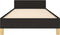 vidaXL - Bedframe - met - hoofdeinde - zonder - matras - 90x200 - cm - stof - zwart