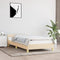vidaXL - Bedframe - met - hoofdeinde - zonder - matras - 90x200 - cm - stof - crème