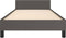 vidaXL - Bedframe - met - hoofdeinde - zonder - matras - 90x200 - cm - grijs