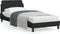 vidaXL - Bedframe - met - hoofdeinde - zonder - matras - 90x200 - cm - fluweel - zwart