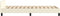 vidaXL - Bedframe - met - hoofdeinde - zonder - matras - 90x200 - cm - crèmekleurig