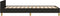 vidaXL - Bedframe - met - hoofdeinde - zonder - matras - 90x200 - cm - stof - zwart