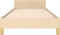 vidaXL - Bedframe - met - hoofdeinde - zonder - matras - 90x200 - cm - stof - crème