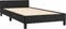 vidaXL - Bedframe - met - hoofdeinde - zonder - matras - 90x200 - cm - zwart