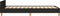 vidaXL - Bedframe - met - hoofdeinde - zonder - matras - 90x200 - cm - stof - zwart