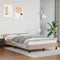 vidaXL - Bedframe - met - hoofdeinde - zonder - matras - Cappuccino - 140x190 - cm