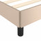 vidaXL - Bedframe - met - hoofdeinde - zonder - matras - Cappuccino - 140x190 - cm