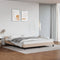 vidaXL - Bedframe - met - hoofdeinde - zonder - matras - Cappuccino - 160x200 - cm
