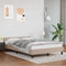 vidaXL - Bedframe - met - hoofdeinde - zonder - matras - Cappuccino - 140x200 - cm