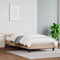 vidaXL - Bedframe - met - hoofdeinde - zonder - matras - Cappuccino - 90x190 - cm