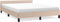 vidaXL - Bedframe - met - hoofdeinde - zonder - matras - Cappuccino - 140x190 - cm
