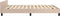 vidaXL - Bedframe - met - hoofdeinde - zonder - matras - Cappuccino - 140x200 - cm