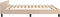 vidaXL - Bedframe - met - hoofdeinde - zonder - matras - Cappuccino - 160x200 - cm
