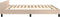 vidaXL - Bedframe - met - hoofdeinde - zonder - matras - Cappuccino - 180x200 - cm
