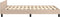 vidaXL - Bedframe - met - hoofdeinde - zonder - matras - Cappuccino - 120x200 - cm