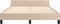 vidaXL - Bedframe - met - hoofdeinde - zonder - matras - Cappuccino - 140x200 - cm