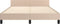 vidaXL - Bedframe - met - hoofdeinde - zonder - matras - Cappuccino - 140x190 - cm