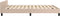 vidaXL - Bedframe - met - hoofdeinde - zonder - matras - Cappuccino - 140x190 - cm