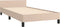 vidaXL - Bedframe - met - hoofdeinde - zonder - matras - Cappuccino - 100x200 - cm