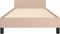 vidaXL - Bedframe - met - hoofdeinde - zonder - matras - Cappuccino - 100x200 - cm