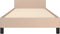 vidaXL - Bedframe - met - hoofdeinde - zonder - matras - Cappuccino - 90x200 - cm