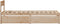 vidaXL - Bedframe - met - lades - 100x200 - cm - massief - grenenhout