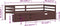vidaXL - Bedframe - met - lades - en - kast - grenenhout - donkerbruin - 90x200 - cm