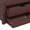 vidaXL - Bedframe - met - lades - en - kast - grenenhout - donkerbruin - 90x200 - cm