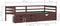 vidaXL - Bedframe - met - lades - en - kast - grenenhout - donkerbruin - 90x200 - cm