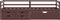 vidaXL - Bedframe - met - lades - en - kast - grenenhout - donkerbruin - 90x200 - cm