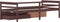 vidaXL - Bedframe - met - lades - en - kast - grenenhout - donkerbruin - 90x200 - cm