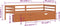 vidaXL - Bedframe - met - lades - en - kast - grenenhout - honingbruin - 90x200 - cm