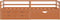 vidaXL - Bedframe - met - lades - en - kast - grenenhout - honingbruin - 90x200 - cm