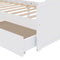 vidaXL - Bedframe - met - lades - massief - grenenhout - wit - 90x200 - cm