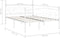 vidaXL - Bedframe - met - lattenbodem - metaal - wit - 120x200 - cm