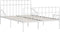 vidaXL - Bedframe - met - lattenbodem - metaal - wit - 120x200 - cm