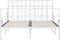 vidaXL - Bedframe - met - lattenbodem - metaal - wit - 120x200 - cm