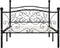 vidaXL - Bedframe - met - lattenbodem - metaal - wit - 120x200 - cm