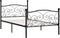 vidaXL - Bedframe - met - lattenbodem - metaal - wit - 120x200 - cm