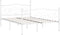 vidaXL - Bedframe - met - lattenbodem - metaal - wit - 140x200 - cm