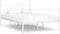 vidaXL - Bedframe - met - lattenbodem - metaal - wit - 160x200 - cm