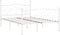 vidaXL - Bedframe - met - lattenbodem - metaal - wit - 160x200 - cm