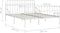 vidaXL - Bedframe - met - lattenbodem - metaal - wit - 200x200 - cm