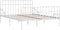 vidaXL - Bedframe - met - lattenbodem - metaal - wit - 200x200 - cm