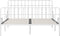 vidaXL - Bedframe - met - lattenbodem - metaal - wit - 200x200 - cm