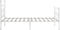 vidaXL - Bedframe - met - lattenbodem - metaal - wit - 90x200 - cm