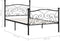 vidaXL - Bedframe - met - lattenbodem - metaal - zwart - 100x200 - cm