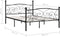 vidaXL - Bedframe - met - lattenbodem - metaal - zwart - 160x200 - cm