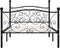 vidaXL - Bedframe - met - lattenbodem - metaal - zwart - 90x200 - cm