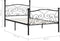 vidaXL - Bedframe - met - lattenbodem - metaal - zwart - 90x200 - cm
